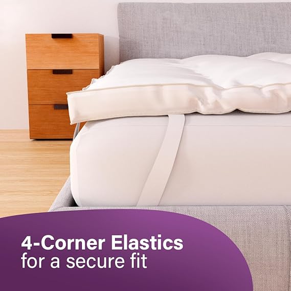 Emma Microfiber Mattress Topper - Single, White | Ultimate Comfort & Temperature Control